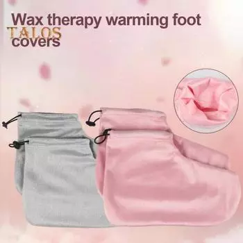 1 комплект парафиновых перчаток, ботиночек, регулируемых по высоте, переносных, для ванны с воском, варежки, зимние, термальные, для спа, варежки для ног из парафина B серый