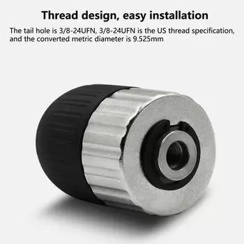 1 комплект патрона для электрической дрели, диапазон зажима 2-13 мм, самоконтрящийся патрон для дрели с шестигранным стержнем, товары для дома