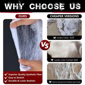 1 комплект паутины на Хэллоуин с поддельными пауками, очень большие реалистичные суперэластичные паутины, украшения для Хэллоуина, товары для вечеринок 100g