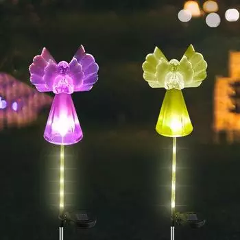 1 комплект, пейзажная лампа с очаровательным внешним видом, креативная водонепроницаемая форма, неяркая, высокая прочность, улучшающая атмосферу, нержавеющая сталь белый