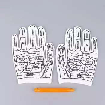 1 комплект перчаток для рефлексотерапии, акупрессуры, акупунктуры, перчатки для рук, многоразовые варежки, бытовые спа-точечные эксфолиаторы, текстурированные