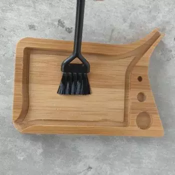 1 комплект переносного поддона для предварительно прокатанных конусов с кистью, гладкой поверхностью, деревянной прокатной пластины для дома