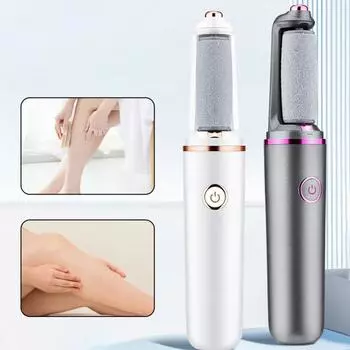 1 комплект, перезаряжаемая электрическая шлифовальная машина для ног, средство для удаления мозолей, водонепроницаемый инструмент для педикюра ног для домашних путешествий серый