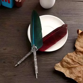 1 комплект пишущих инструментов, винтажная резьба, цветок, рот, британский стиль, новогодний подарок, высококачественная перьевая ручка, канцелярские принадлежности