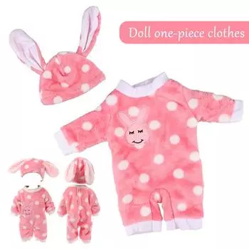 1 комплект пижамы для кукол, нежная кукольная одежда для 18-дюймовой куклы, прекрасный костюм для куклы B8U2 Pink-1pcs