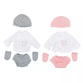 1 комплект пижамы и ночной рубашки с милым узором, подходит для 18 дюймов, американские аксессуары и 43 см, игрушка для девочек, Genera P6Q4 Pink-1set