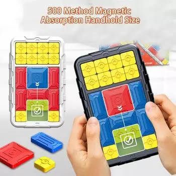 1 комплект, пластик для улучшения логического мышления, практические магнитные ощущения, детская игра-лабиринт для двоих, обучающая обучающая игрушка