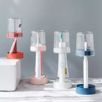 1 комплект, пластиковая прочная полка для хранения чашек для мытья зубных щеток, органайзер на столешнице, полка для чашек для зубных щеток розовый