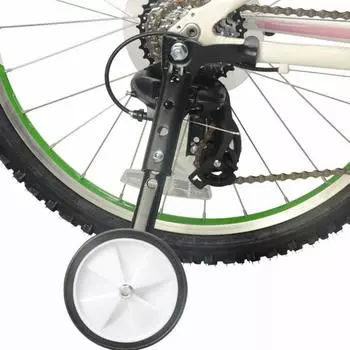 1 комплект пластиковых вспомогательных колес для велосипеда, универсальных легких детских велосипедных балансировочных вспомогательных колес, инструментов для велоспорта чёрный