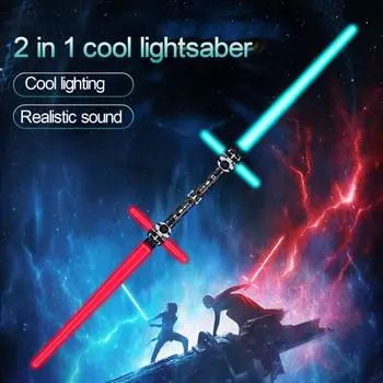 1 комплект пластиковый креативный 3-уровневый мигающий красочный крест масштабируемый световой световой меч для координации рук и глаз B