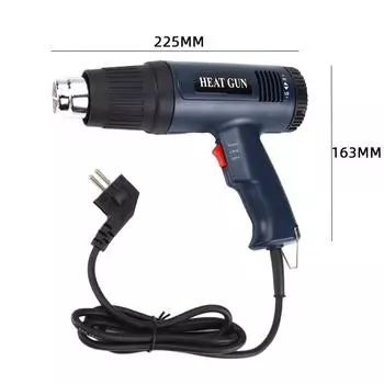 1 комплект пластиковый сварочный пистолет и термофен для выпечки термоусадочная пленка термофен для горячего воздуха двухскоростная регулировка температуры синий