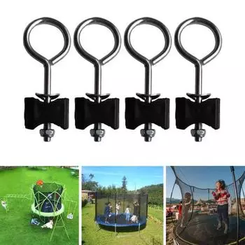 1 комплект плотно зажимающих винтов для батута, не растрескивающиеся, ударопрочные аксессуары для обслуживания оборудования серебряный/чёрный