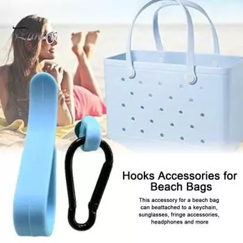 1 комплект, пляжная сумка U-образный крючок, карабин с грибовидной пряжкой, сверхмощная летняя пляжная сумка из ЭВА, вешалка для сумочки, комплект аксессуаров белый