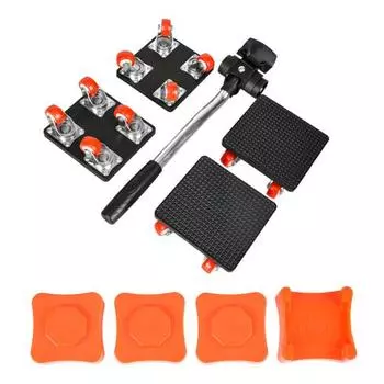 1 комплект подъемного инструмента для мебели с ломом, тяжелый блок для подъема