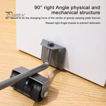 1 комплект подъемного инструмента для мебели, тяжелый подъемный инструмент для мебели с колесами, прочный несущий роликовый механизм для перемещения мебели, тележка для перемещения мебели Sets серый