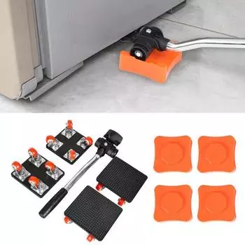 1 комплект подъемного инструмента для мебели с ломом, подъемный блок, тяжелый подъемный механизм для мебели с колесами, тележка для перемещения мебели, слайдер Sets