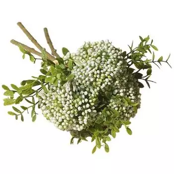 1 комплект поддельных фруктов, элегантный стиль, растение, не выцветающее, декоративное, многоразовое, цветочная композиция для вечеринки, имитация подарков, растение для украшения дома белый