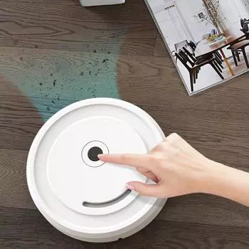 1 комплект подметального робота с низким уровнем шума, автоматический подметальный робот-пылесос, интеллектуальный пылесос для домашнего офиса without Battery чёрный