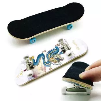 1 комплект, подшипники для скейтборда, колеса, противоскользящая накладка, кленовая древесина, мини-скейтборд с отверткой B12 разноцветный