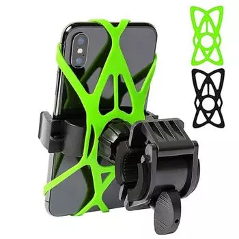 1 комплект, подставка для велосипеда, регулируемая на 360 градусов, универсальный держатель для мобильного телефона, аксессуары для велосипеда чёрный