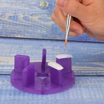 1 комплект подставки для ногтей, компактный размер, настоящее искусство, практичные хорошие держатели для демонстрации маникюра с принадлежностями для накладных ногтей розовый