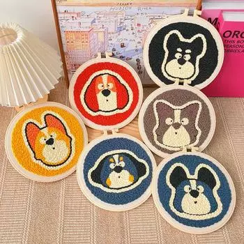 1 комплект подставок для игл в виде собаки, набор для вышивки иглами ручной работы