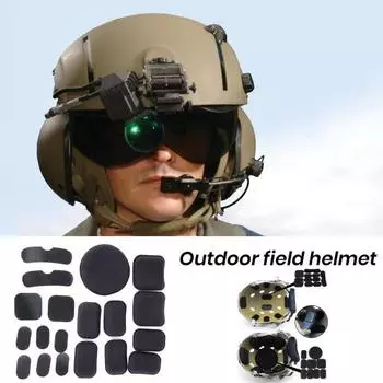 1 комплект подушечек для шлема, очень мягкая, впитывающая влагу, регулируемая, ударопрочная, удобная посадка, подушка для шлема, запасной комплект, принадлежности для шлема