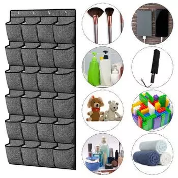 1 комплект, подвесная сумка для хранения на двери с 4 прочными крючками, компактная 24 кармана, брелок для хранения обуви, органайзер для обуви, сумка для дома A