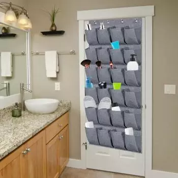 1 комплект, подвесная сумка для хранения на двери с 4 прочными крючками, компактная 24 кармана, брелок для хранения обуви, органайзер для обуви, сумка для дома A