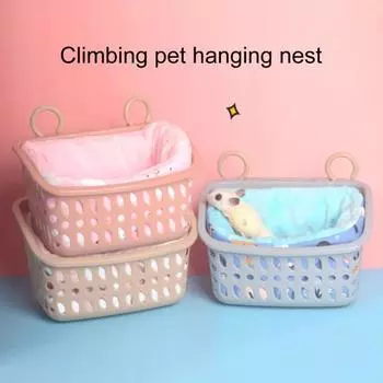 1 комплект, подвесное гнездо для домашних животных, удобный мягкий спальный домик для мелких животных, хомяков для дома