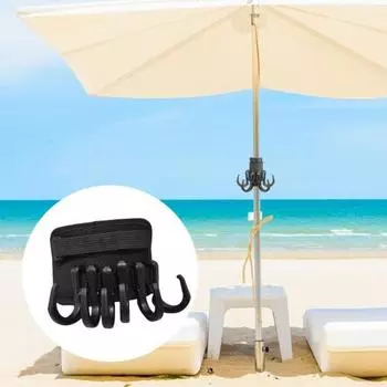 1 комплект подвесного крючка для пляжного зонта с 6 крючками, закрепляющая ленту, противоскользящая, выдерживает большую нагрузку