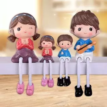 1 комплект подвесных ножек, романтическая парочка, выставочный образец | Милые мальчик и девочка в подарок ему/ей, на День матери, для домашнего декора, для гостиной