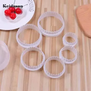 1 комплект полезных формочек для пищевого печенья с тиснением, простых в использовании форм для теста для кухни белый