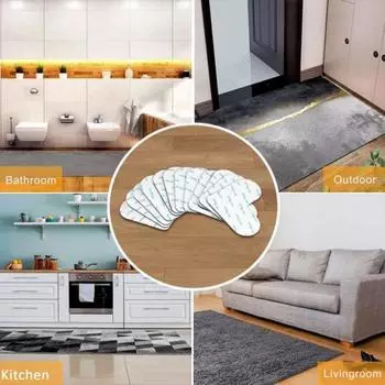 1 комплект полезных самоклеящихся резиновых наклеек для ковров с изображением сердечек в стиле Love Heart для домашнего хозяйства 6 cm 4pcs