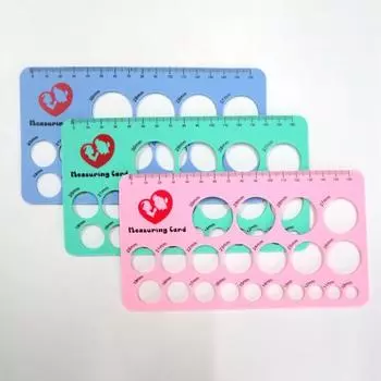 1 комплект портативных прочных и простых в измерении линейок для измерения сосков, высокоточный инструмент для измерения размера молокоотсоса синий