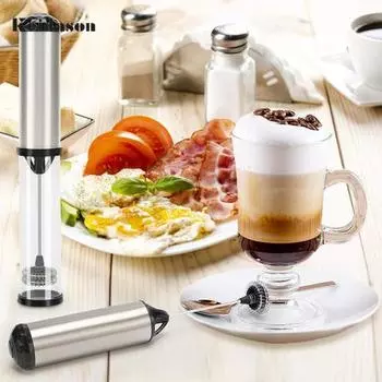 1 комплект портативный толстый шест трудосберегающий сбивалка для сливок беспроводной электрический вспениватель кофе домашний инвентарь
