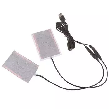 1 комплект портативный USB-нагреватель Diy, зимняя теплая пластина для обуви, перчаток one size