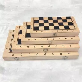 1 комплект практичных изысканных деревянных шахмат 3 в международных шашках, которые легко носить с собой, игрушка для клуба S