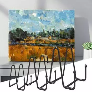 1 комплект практичных металлических полок N-типа для демонстрации товаров, подставка для художественных изделий для магазина L чёрный