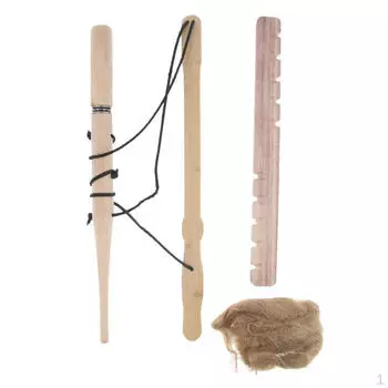 1 комплект практичных примитивных сверл для лука, набор инструментов для трения по дереву Double