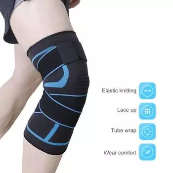 1 комплект практичных толстых удобных наколенников унисекс компрессионная поддержка для мужчин XL красный