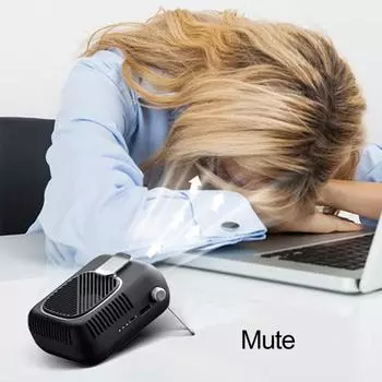 1 комплект практичный легкий безопасный вентилятор талии мобильный висящий маленький для путешествий чёрный