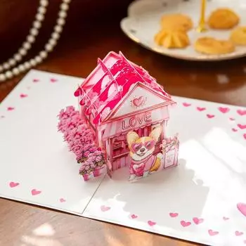 1 комплект приглашений на годовщину свадьбы, день святого валентина, поздравительные открытки с благодарностью, 3D-складная любовная открытка для жены и подруги, подарок