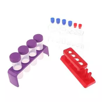 1 комплект пробирок для первичной науки, стойка для больших пробирок для детей, игрушки для раннего обучения и развития мелкой моторики A1