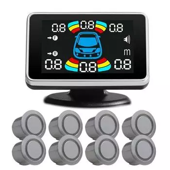 1 комплект, прочная интеграция визуального изображения, профессиональный датчик парковки, широкоугольный детектор заднего хода, радары, автомобильные запчасти красный