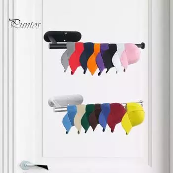 1 комплект, прочная настенная долговечная подставка для бейсбольной кепки, настенная подставка для двери шкафа, подвесная подставка для бейсбольной кепки, ежедневное использование чёрный