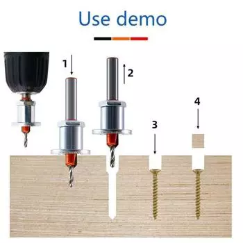 1 комплект прочной литой режущей головки, прочный хвостовик сверла с шестигранным винтом, инструменты для сверления, столярные принадлежности E