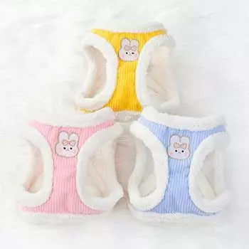 1 комплект прочной застежки-ленты, легко носить, кошачий жилет, шлейка, кролик, вышивка, поводок для домашних животных, принадлежности XS розовый