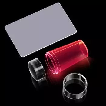 1 комплект прочных художественных штампов для печати, легко отделяемых ногтей, флуоресцентных, для французского маникюра зелёный