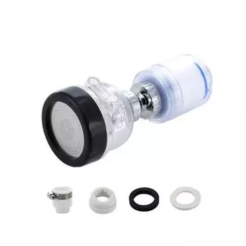 1 комплект, прочный фильтр для воды на кран, брызгозащищенные бенгальские огни, прочный кухонный фильтр с креплением на кран для дома серебряный